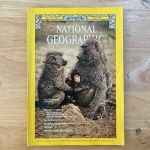 Vintage National Geographic May 1975 Adirondacks Rhodesia Baboons Nazca Lines